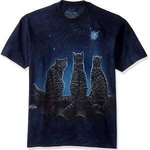 The Mountain Midnight Blue Cat Trio Tee